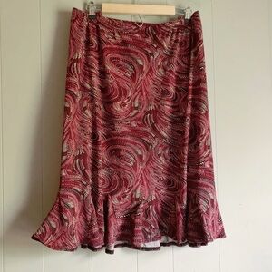 Avenue Vintage 90s Paisley Tulip Skirt 26/28